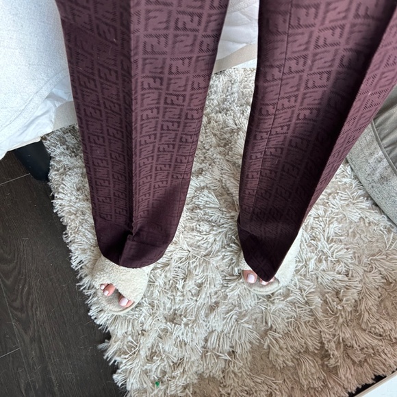 FENDI Monogram Trousers - size 38 - Picture 3 of 10